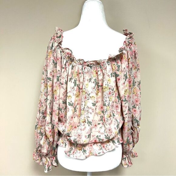 Dress forum floral print off the shoulder shirt. Size M - Picture 5 of 7